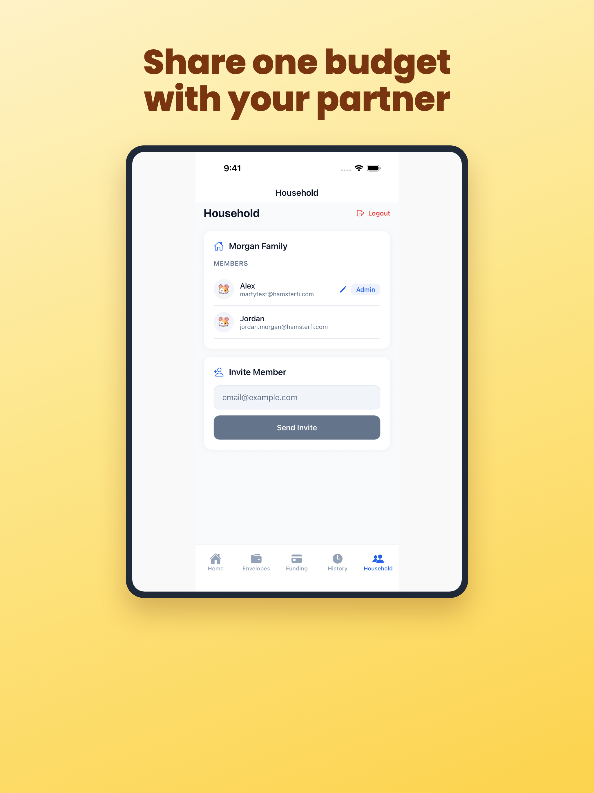 Share one budget with your partner